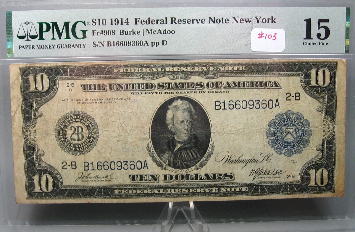 1914 $10 US Federal Reserve Large Notes for sale | eBay