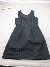 Madewell Size S Womens Black Sleeveless Round Neck Basic A Line Short Dress 361