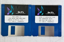 Dr. T’s KCS Level II 2-Disk MIDI Sequencer Set 1988 Amiga 500/1000/2000 Untested