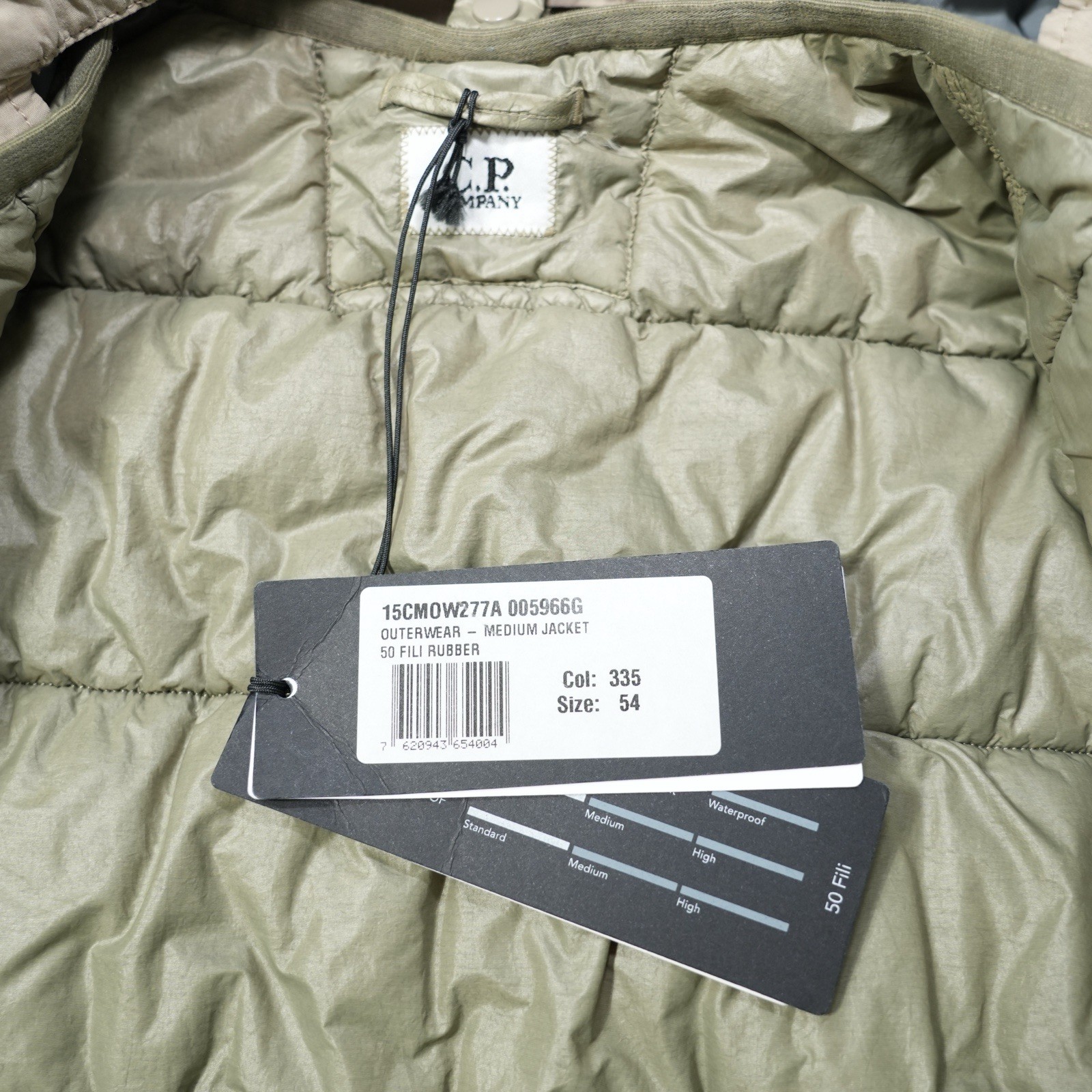 C.P. Company 50 Fili Rubber Jacket 2 In 1   Size 54 (XL) Beige – BNWT thumbnail 7