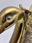 Rare Vintage Brass Swan Goose Planter Vase Hollywood Regency MCM Decor Large — photo 10