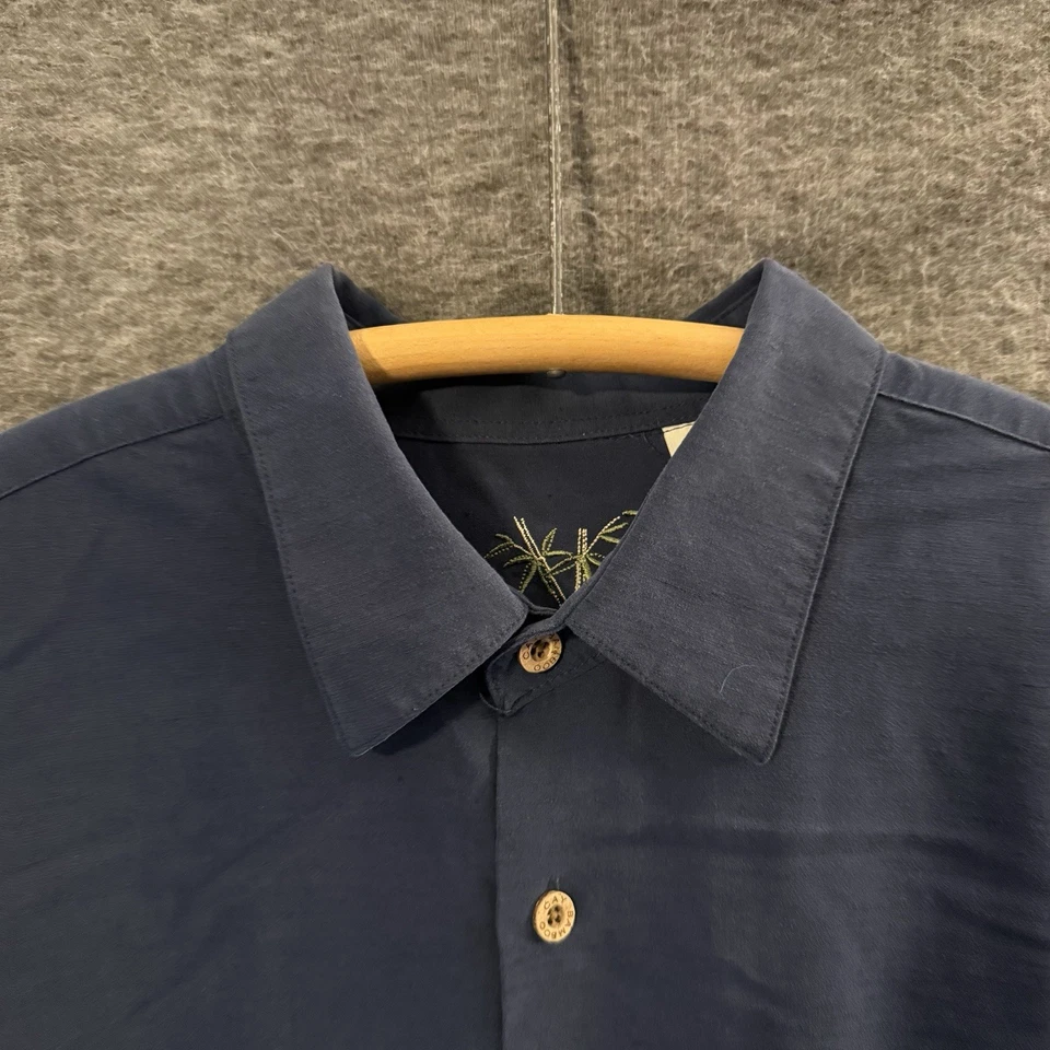Camisa Bamboo Bay Azul Bordada Manga Corta Navegando The Good Life XL 220 Foto 3 de 4