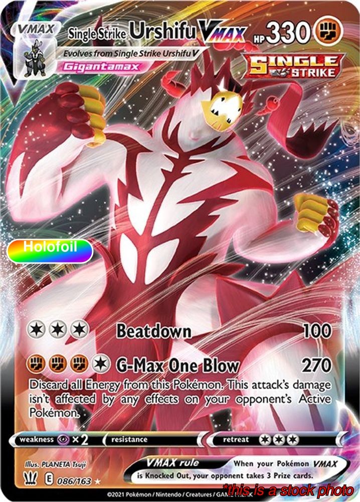 Single Strike Urshifu VMAX [Pokemon SWSH05 - 086/163] Holofoil