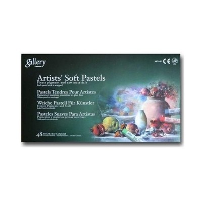 Mungyo Gallery Soft Pastel Squares Cardboard Box Set of 48 - Assorted Colors