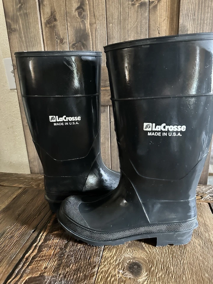 LaCrosse Men's 16" Alpha Lite Rubber Hunting Boots Size 10 - Image 3 of 4