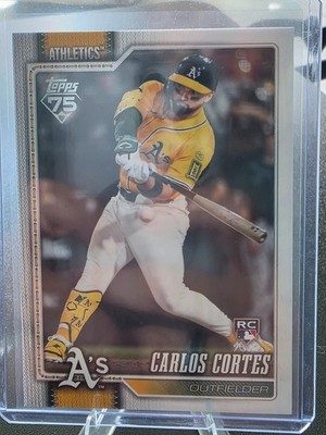Carlos Cortes Rookie RC 2026 Topps Series 1 Baseball Card #249 Athletics