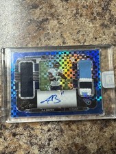 2021 AJ Brown Panini Formula One 3 Color Patch Auto /35 GAME WORN PATCH🔥