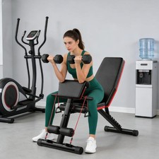 Weight Bench Foldable Adjustable Strength Training Full Body Workout Incline Gym