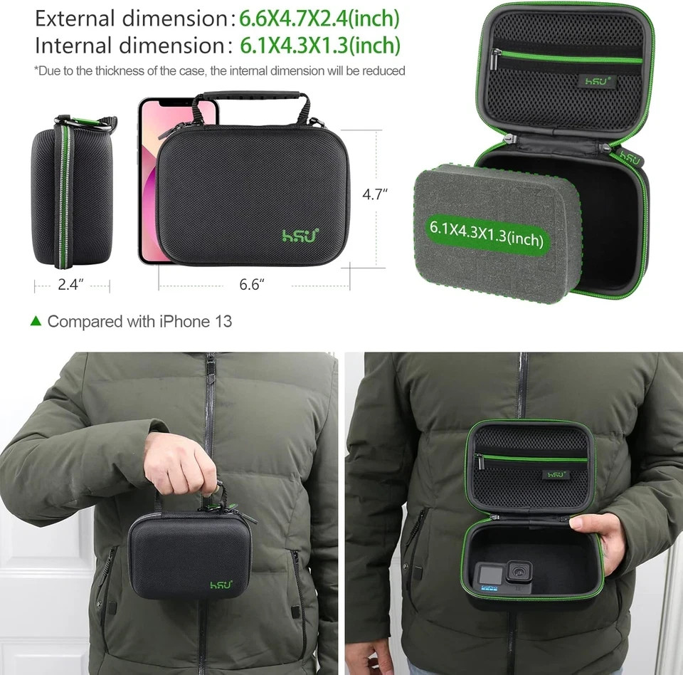 Cadre De Protection Complet Pour GoPro Hero 13/12/11/10/9 – Alliage Alu, Léger, Accès Aux Ports