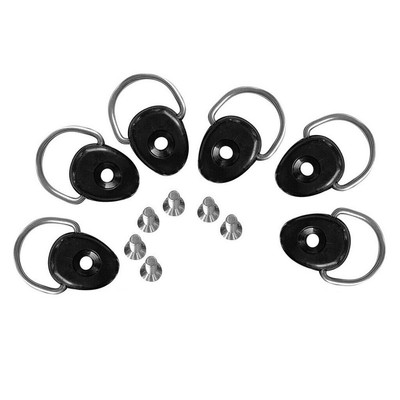 Für Kajak Zubehör Set 6 D Ringe mit Schrauben zur einfachen Montage auf Booten