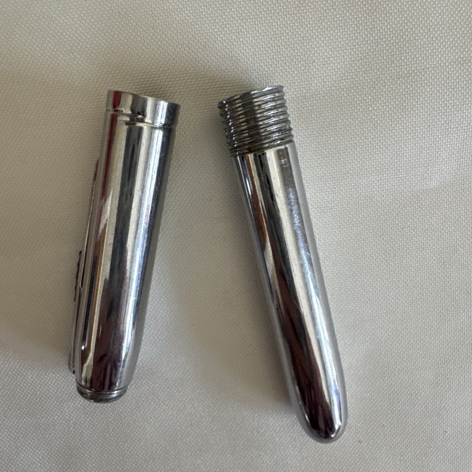 Vtg Burgess USA Doctor Optometrist 5” Chrome Pen Light Parts Only