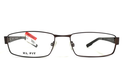 Nascar Brille Rahmen NCO1002 BWN-DT Braune Rechteckige Draht Felge 55-17-135