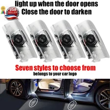 4Pcs LED HD Door Puddle Courtesy Ghost Shadow Lights For Lexus ES GS GX HS IS