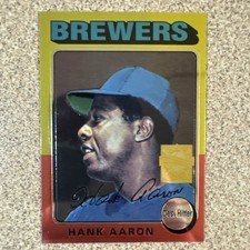 2000 Topps #22 Hank Aaron Hank Aaron Chrome Milwaukee Brewers HOF
