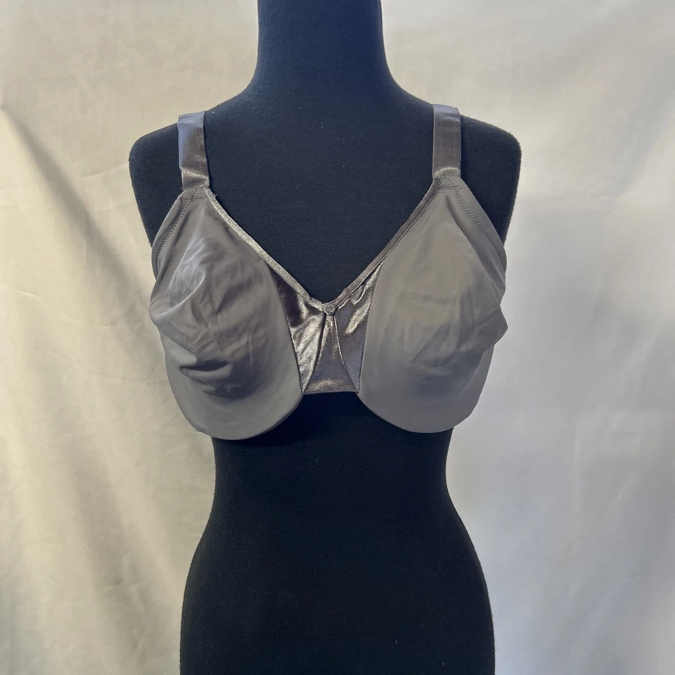 Olga Bra Size 40DLuxury Lift Underwire Style 35063 Lace Gray - Image 2 of 4