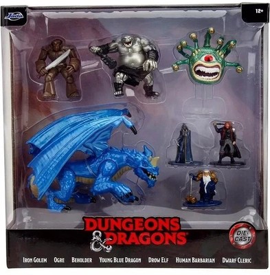 Dungeons & Dragons Mega Pack 7 Die-Cast Figuren Jada Toys Sammelfiguren Metall