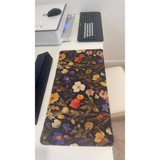 Vintage Wildflower Meadow Large Gaming Mouse Pad 23.6"x11.5" Non-Slip Desk Mat