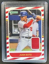 2021 Panini Donruss Juan Soto Retro 1987 Jersey Red #/99 Nationals
