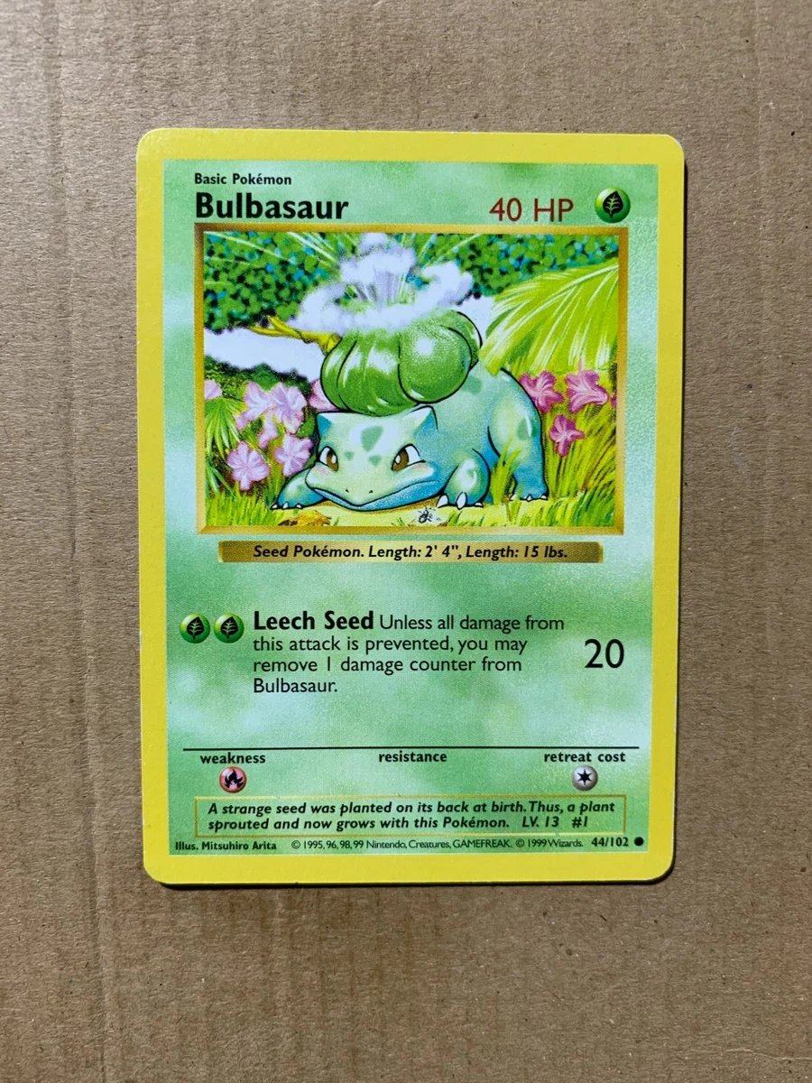 Bulbasaur 044/102 Base Set (Shadowless) for sale | eBay