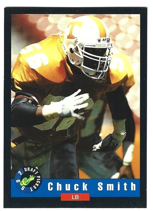 D 1992 Classic Draft Picks Football Chuck Smith #11 EXC