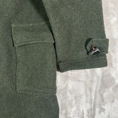 Vintage Gloverall Duffle Coat Mens 44 Green Wool Toggle Hooded British England image 5