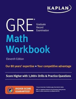 GRE Math Workbook: Score Higher with - Paperback, by Kaplan Test Prep - New d