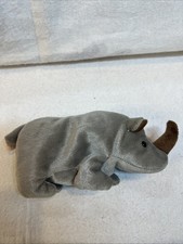 Ty Beanie Baby Spike The Rhinoceros Hang Tag