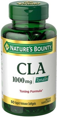 Nature's Bounty Tonalin Pills and Dietary Supplement, 1000mg, 50 Softgels