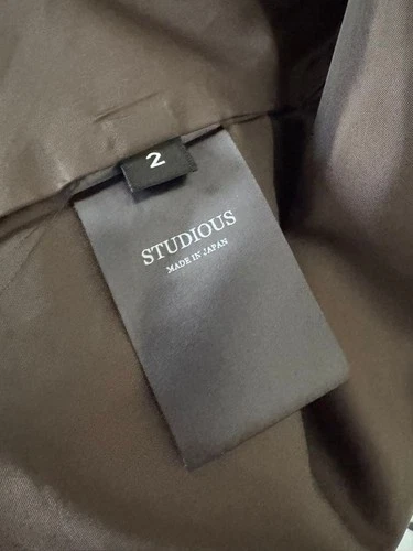 Studious Wool- Serge Big Silhouette Blouson Brown Size 2 Japan image 6