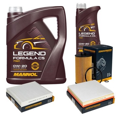 Inspektionspaket MANNOL 0W-20 Legend Formula C5 6L für Opel Astra J Caravan