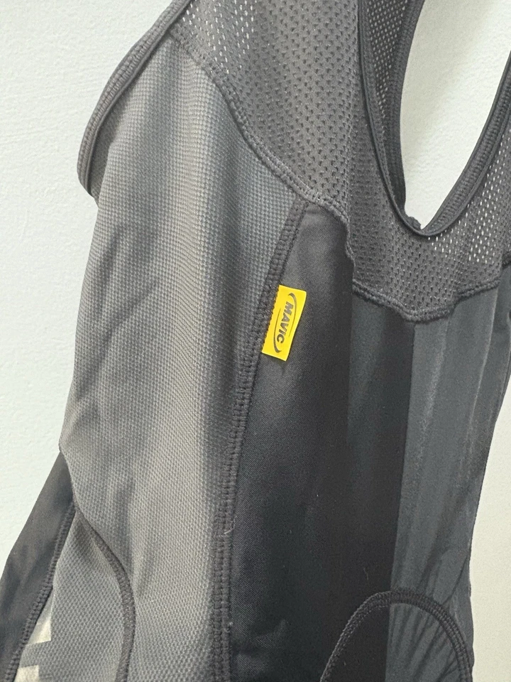 Mavic Bib Shorts Men's Size Large Black Ergo3Dinsert Padded - Image 2 of 4