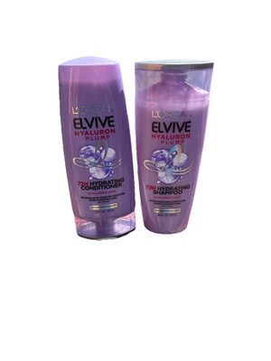 Loreal Elvive Hyaluron + Pump Shampoo and Conditioner Bundle Lot