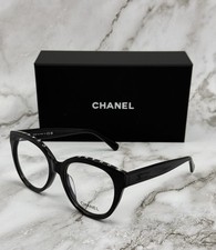NEW CHANEL 5414 Black Acetate Butterfly Frames Eyeglasses 100 Authentic