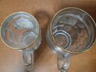 Lot Of 2 Vintage German Beer Mugs Gold Gilded  — photo 3