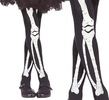 SKELETON TIGHTS, KIDS 7-10 YEARS