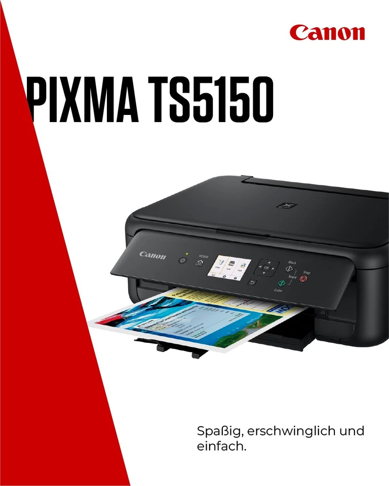 Canon PIXMA TS5150 Serie – All-in-One-Drucker, Schwarz - Bild 4 von 4