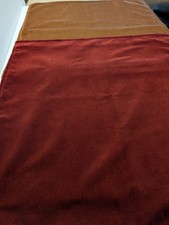 2 Crate & Barrel Velvet 20 X 20 Pillow covers  Vermillion Red & Cinnamon