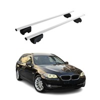 DachträGer GepäCkträGer FüR BMW 5Er F11 Touring 2010-2017 ABE Stahl Silber 2X