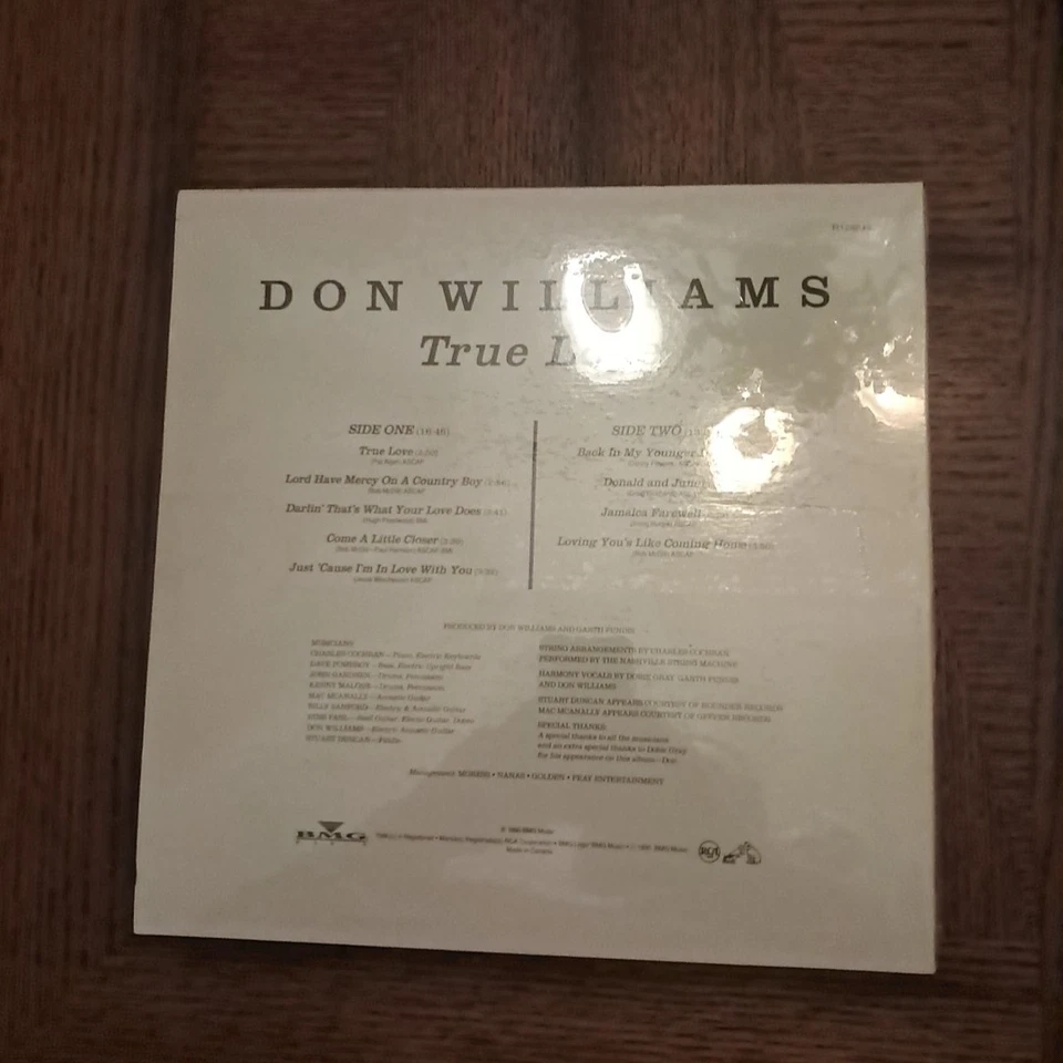 Don Williams - True Love LP BMG R124814 1990 Sealed!!! - Image 2 of 2