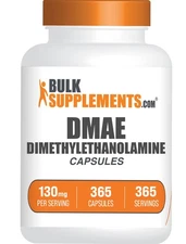 BulkSupplements DMAE-Bitartrate 365 Capsules - Mental Focus Supplement