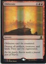 MTG: From the Vault: Lore: Foil Obliterate: Lightly Played Condition