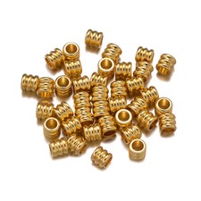 Spacer Beads Stainless Steel Big Hole 3-6mm DIY Jewelry Necklace Bracelet