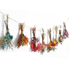8 Sets Mini Dried Flower Bouquet Natural Hanging Dried Flower Wall Decor Boho...