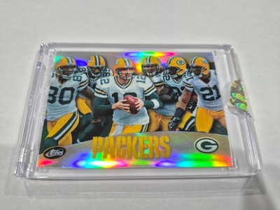 2010 eTopps Green Bay Packers Aaron Rodgers, Woodson, Matthews Refractor 186/499