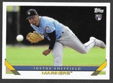 2019 Topps Archives #221 Justus Sheffield RC Seattle Mariners