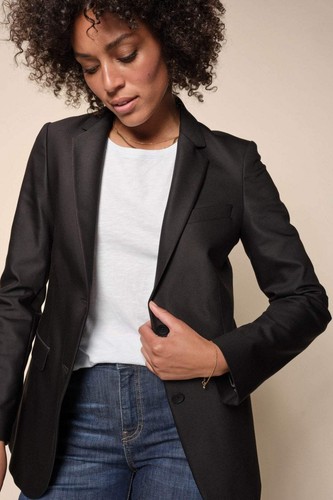 Mos Mosh MMMary Black Night Blazer Jacket - Picture 3 of 5