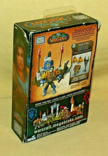 WORLD OF WARCRAFT COLTON MEGA BRAND BLOKS BLOCKS HUMAN PALADIN 28 PC 2012 91001* - Picture 2 of 7