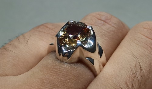 Alexandrite Ring 925 Sterling Silver Handmade Women Ring Color Changing Gemstone - Picture 10 of 10