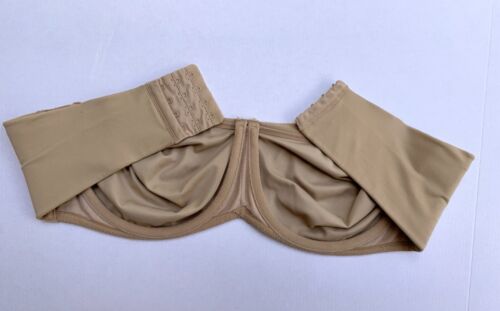 Lilyette 939 Strapless Minimizer Bra 40D Underwire Beige - Picture 4 of 7