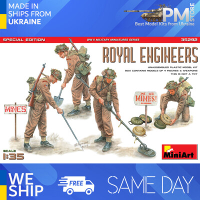 Miniart 35292 1/35 Royal engineers. Special edition Figures model kit